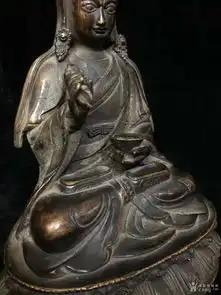 紫铜佛像,包浆老辣