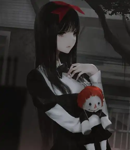 一组暗黑系列的女生画师aoioigata