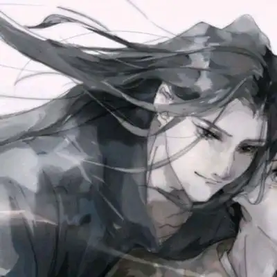 林弦丧系古风黑白动漫男头
