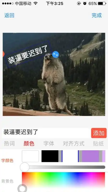 一头熊大喊啊的动态表情包怎么能制作出来,他喊出的字能改动吗