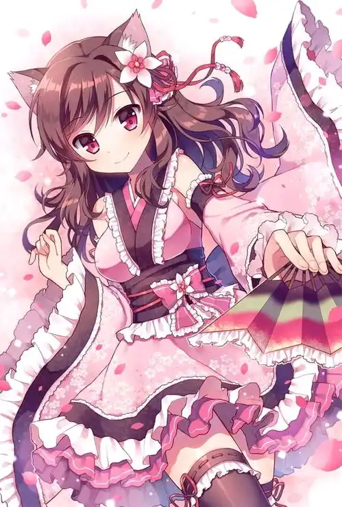 动漫美图壁纸猫娘画集兽娘赛高