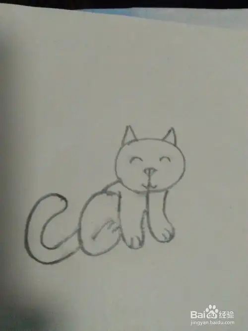 如何化简笔画小猫