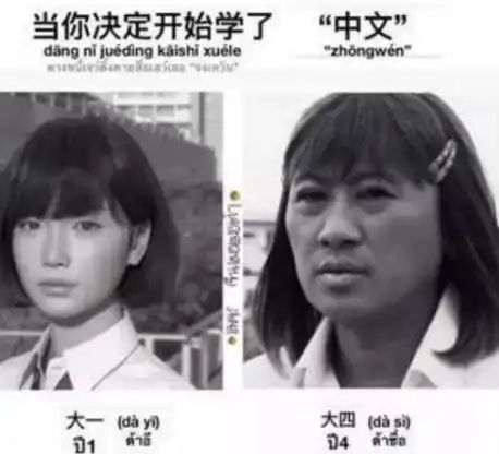 外国人用表情包吐槽汉语难学,孩子看后会心一笑风水轮流转