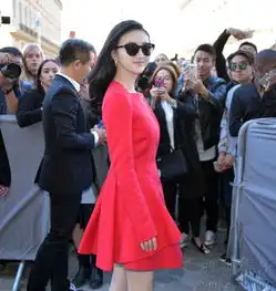 景甜亮相巴黎时装周与蕾哈娜相约长城首映8038311