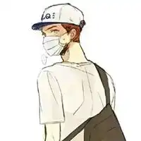 戴口罩的男生头像侧面动漫侧身戴口罩男生帅气头像