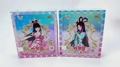 叶罗丽灵犀包卡片开箱,收集稀有mr卡双人卡王默和罗丽