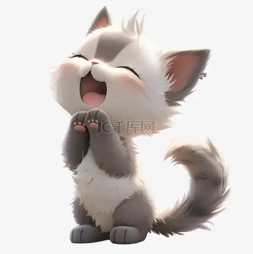 3dc4d立体动物卡通可爱小猫素材图片免费下载千库网