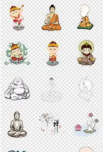 中国风禅意坐禅禅文化艺术字海报素材背景图片