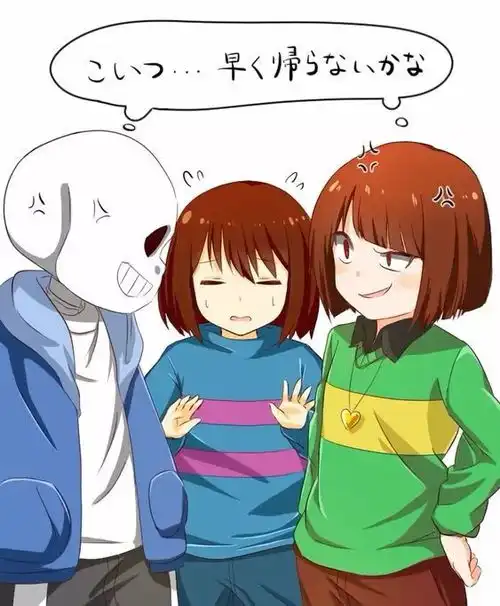 undertale人物传说之下精美人物图包sansfriskchara期