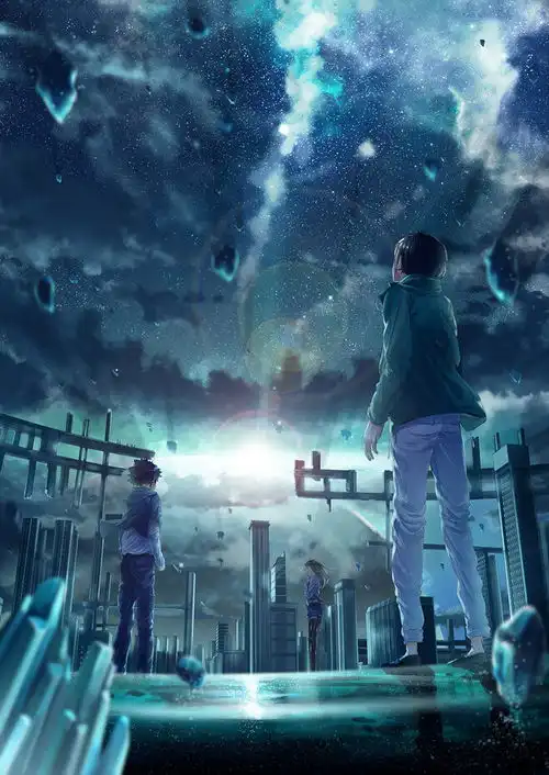 插画风景人物森系手绘水彩涂鸦星空堆糖,美好生活研究所
