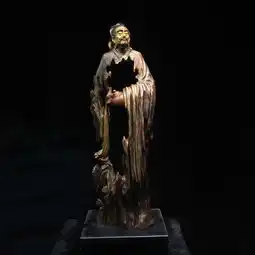 金丝楠木摆件禅茶一味,大师作品