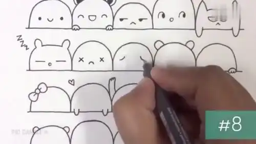 30种萌萌哒的表情,这可能是至今为止看过最萌最易学的简笔画教程happy张江的