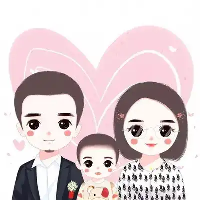 一家三口卡通图片头像,适合一家三口的头像图片