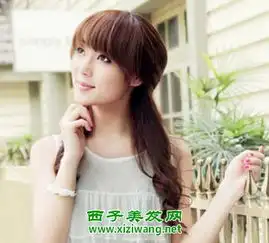 额头大怎么扎头发额头大女生好看发型图