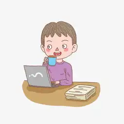 卡通手绘人物工作中男文员图片素材其他格式下载动漫人物大全