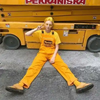 橙色系列头像女小清新,橙色显得暖暖的