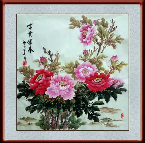 笔下花魁千百姿堪称西安牡丹王当代实力派画家陈忠林先生牡丹作品欣赏