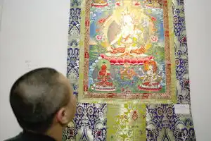 青海唐卡亮相798艺术节