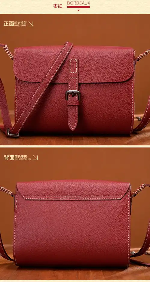 小童马真皮女包2018新款简约百搭手工头层牛皮斜挎小包包女大容量单肩包