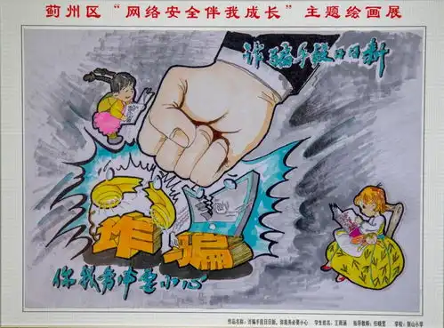 蓟州区网络安全伴我成长主题绘画获奖作品展示
